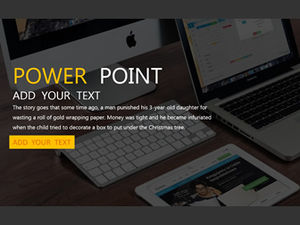 Template ringkasan bisnis ringkasan bisnis hitam kuning sederhana tren datar