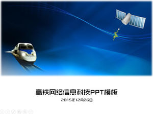 Șablon ppt pentru tehnologia informației rețelei feroviare de mare viteză