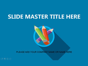 Modèle ppt exquis plat simple de style européen et américain