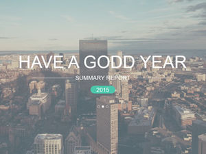 Tall and simple flat business ppt template free download