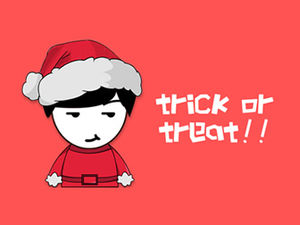 แต่งรูปการ์ตูนคริสต์มาสของคุณเองแม่แบบ PPT คริสต์มาสคริสต์มาส