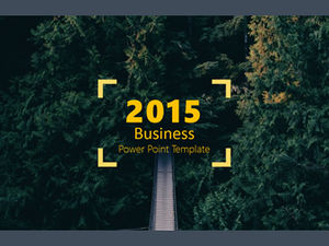 "따뜻한 숲"-낮은 배경 간단하고 절묘한 비즈니스 작업 보고서 PPT 템플릿