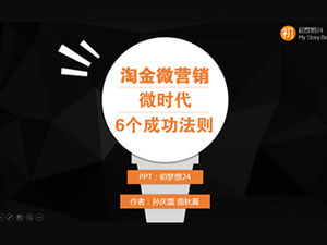 Plantilla de notas de lectura ppt "Gold Rush Micro Marketing"