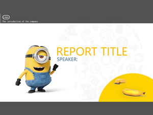 Template PPT Tema Film Anime Minion "Bolle"