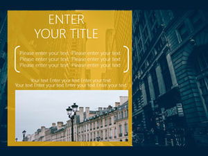 Modèle de ppt plat simple entreprise de mode couleur vive