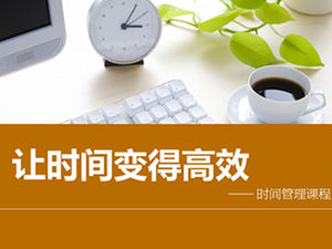 Plantilla ppt de formación empresarial para el curso de gestión del tiempo eficiente