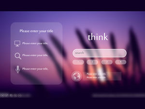 Templat ppt desain tata letak halaman web gaya IOS tiga halaman