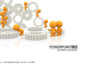 3D الشرير والعتاد الأعمال العملية قالب PPT بسيط