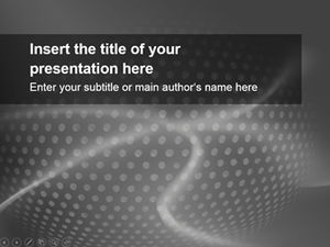 Okrągła kropka cieniująca szara tekstura prosty biznes ogólny szablon ppt