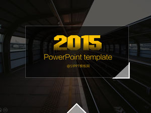 Столкнувшись с восходом солнца, чтобы пойти на работу - шаблон ppt отчета о работе с позитивным отношением к работе