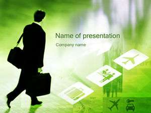 清新绿色简约商务ppt模板