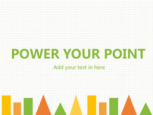 พื้นหลังตารางสีเทาแผนภูมิแบนที่มีสีสันแฟชั่นเทมเพลต ppt ง่าย ๆ