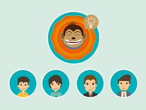 Programmer technical team OHICN development introduction commentary animation ppt template