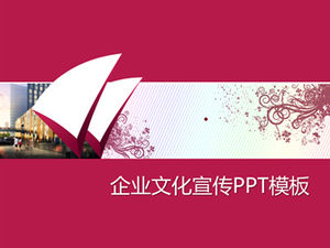 Modello ppt viola universale di promozione della cultura aziendale