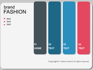 Imitation webpage effect ppt dynamic catalog simple template
