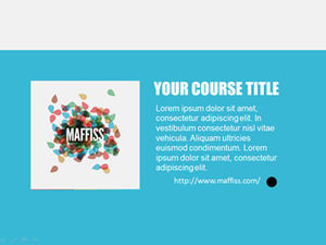 Imitazione stile web semplice e piatto html5 modello ppt in stile europeo e americano