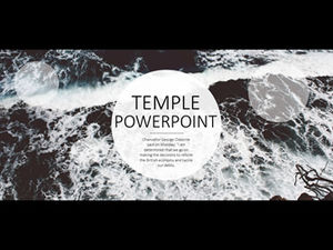 Widescreen big movie style splash background exquisite atmosphere business ppt template