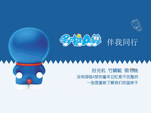 Obraz do ponownego zrozumienia szablonu ppt Doraemon