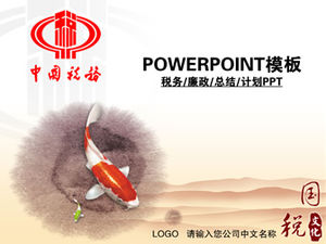 Modello ppt del rapporto di sintesi del lavoro fiscale