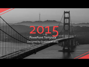 Red heartstrings-2015 modello ppt stile business alto e piatto