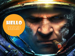 StarCraft STARCRAFT —— Proiectează un șablon ppt pentru jocuri SF