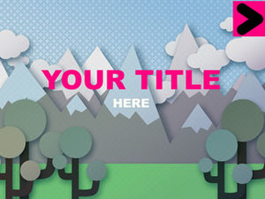 아트 클립 아트 유럽과 미국 스타일의 PPT 템플릿