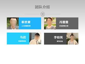 Cocok untuk template ppt bisnis pengenalan karakter tim