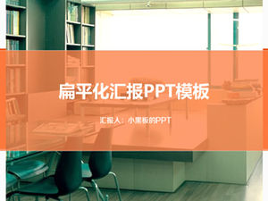 Modèle ppt de rapport de travail plat entreprise