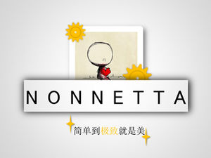 Template ppt ilustrasi kartun gigi berputar