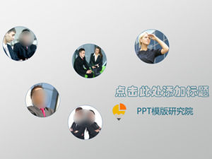 Șablon ppt de afaceri cu fundal clasic plat