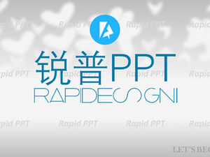 Modelo de ppt de negócios azul de promoção de imagem