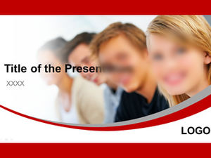 شخصيات فريق العمل الجميل تصميم مسطح قالب عمل باور بوينت شاشة عريضة