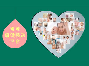 Template ppt pengenalan platform seluler perawatan kesehatan bayi