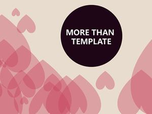 Modelo de PPT de confissão de amor plano romântico