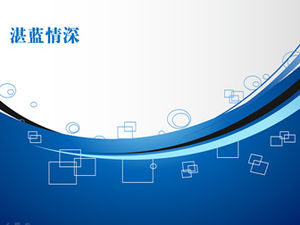 Темно-синий шаблон любви PPT