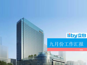 Plantilla ppt del informe de trabajo del vendedor de detergente en polvo liby