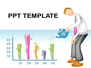 Modelo de gráfico de comparação de árvores de desenho bonito