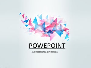 Șablon ppt vizual abstract triunghi origami