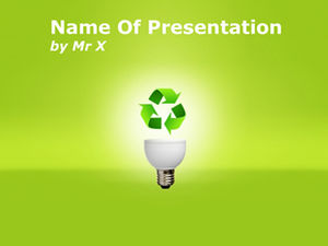 Reciclagem de energia, economia de energia e proteção ambiental bem-estar público ppt template