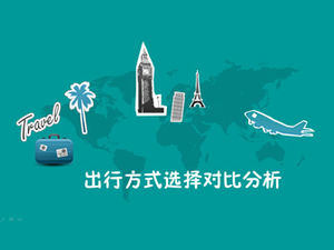 การเปรียบเทียบและวิเคราะห์เทมเพลต ppt สำหรับการเลือกโหมดการเดินทางต่างๆ