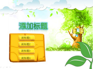 Dynamiczny szablon ppt materiałów szkoleniowych z kreskówek odpowiedni dla szkoły podstawowej