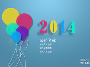 การจับคู่สีที่สวยงามการออกแบบแบนขนาดเล็กรายงานงานสดเทมเพลต ppt