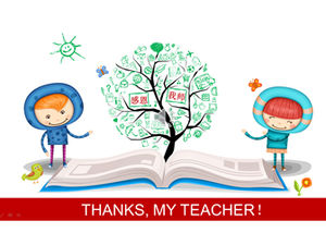 Thanksgiving diary teacher's day ppt template