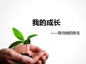 Plantilla ppt de registro de crecimiento