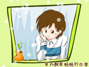 modello di animazione ppt effetto di animazione dei cartoni animati flash