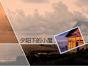 Modelo de ppt de casa pequena ao sol