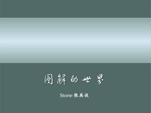 Pengalaman desain slide dunia bergambar template PPT