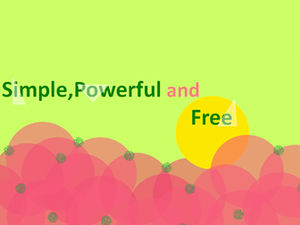 PPT繪圖簡單卡通ppt模板