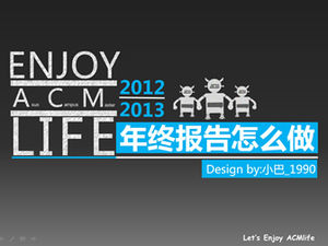 วิธีการเขียนสรุปสิ้นปีและแผนการทำงานสำหรับเทมเพลต ppt ของปีที่จะมาถึง