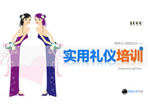 Etiket bisnis praktis-template ppt pelatihan karyawan baru